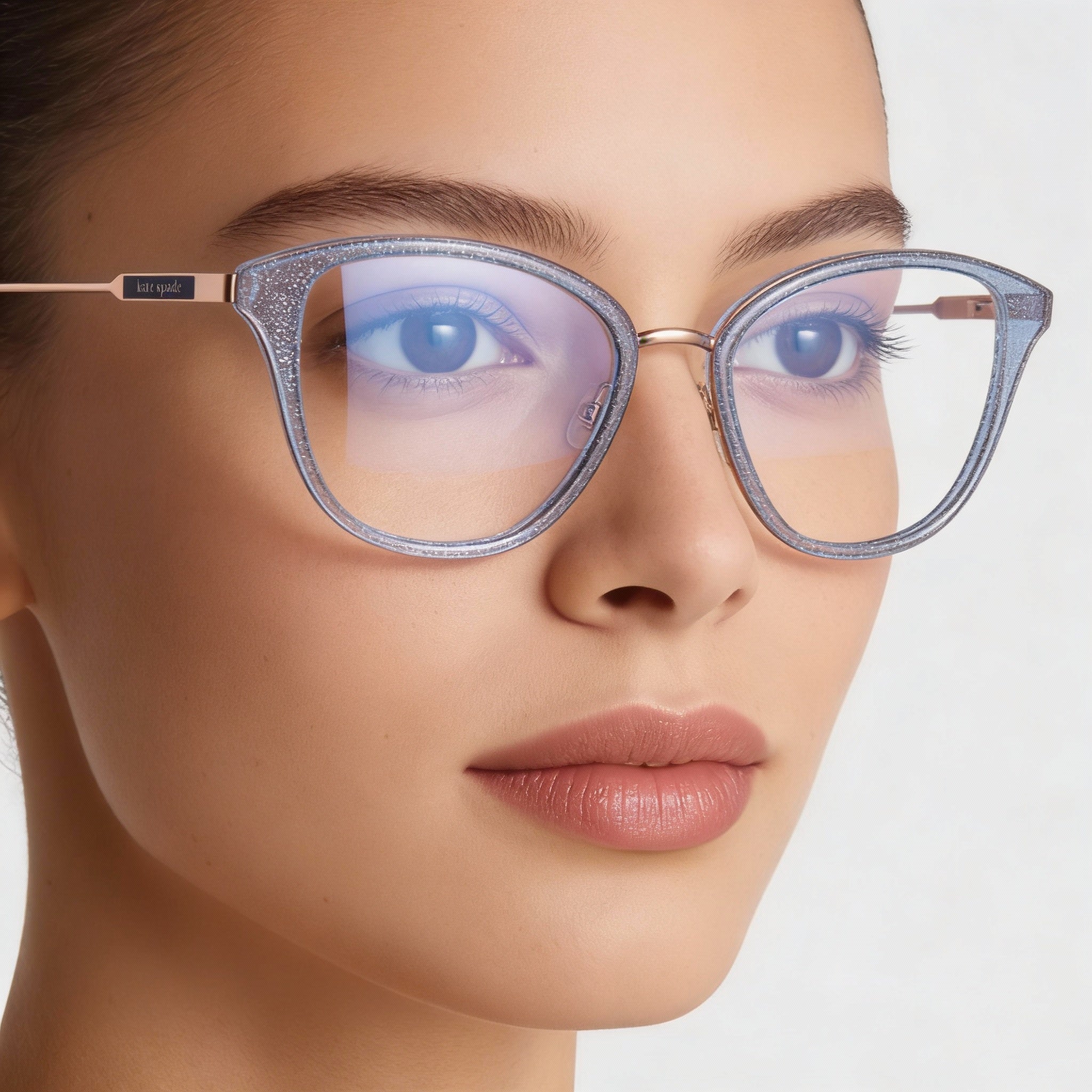 Kate Spade New York Hallie/g Brown Pink Eyeglasses for Women, Photo 4