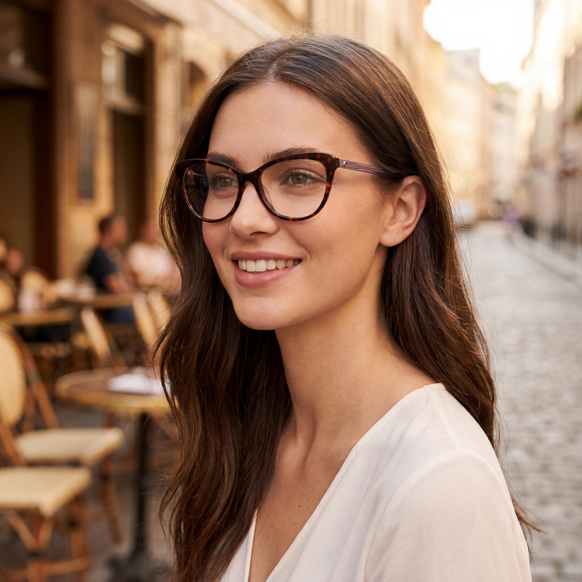 Kate Spade New York Havana Brown Cat Eye Eyeglasses for Women, 52mm, Photo 5