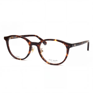 Kate Spade New York Havana Round Eyeglasses for Women, Acetate frame