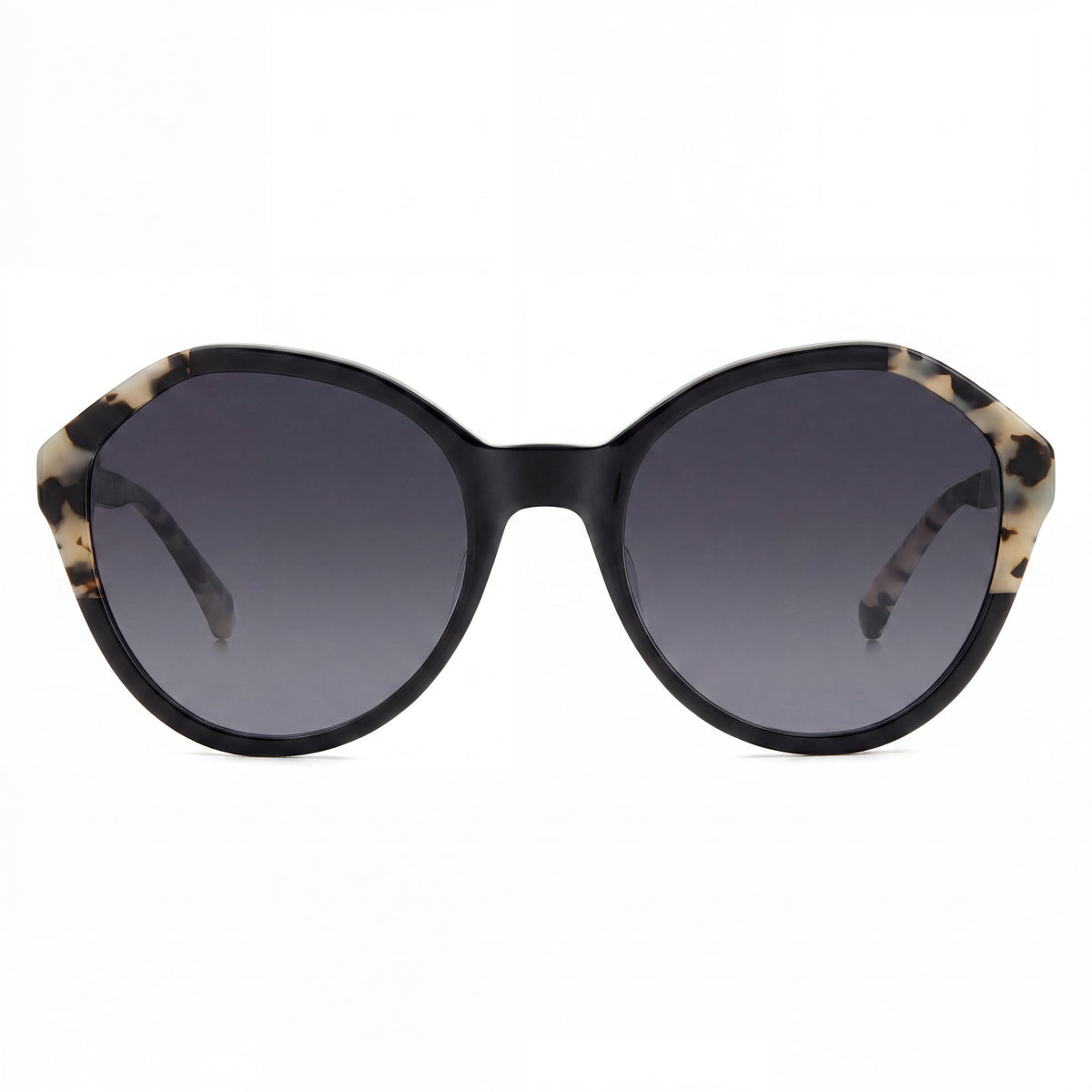 Kate Spade New York Black Pattern Round Sunglasses for Women, 54mm, Photo 2