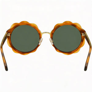Kate Spade New York Round Sunglasses Women — side view, Non-Polarized Green lens
