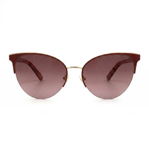 Kate Spade New York IZARA/G/S Cat Eye Sunglasses for Women — front view, Stainless Steel frame