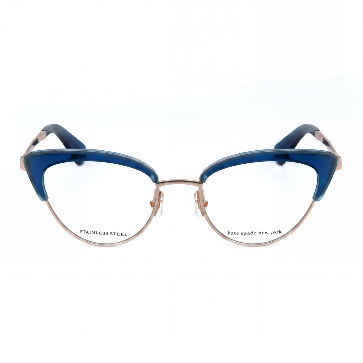Gafas Kate Spade New York Jailyn Blue con montura ojo de gato dorada para mujer, Photo 2