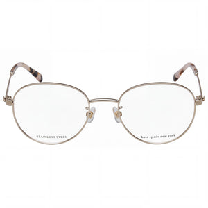 Kate Spade New York Jalisia/F Round Eyeglasses for Women — front view, Stainless Steel