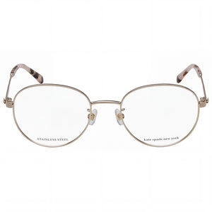 Kate Spade New York Jalisia/F Round Eyeglasses for Women — front view, Stainless Steel