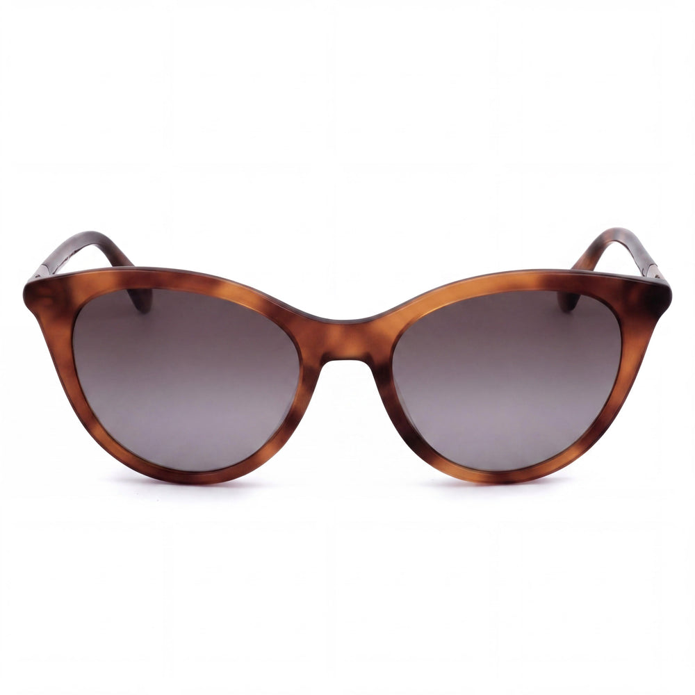 Kate Spade New York Janalynn/S - Gafas de sol de acetato Havana para mujer, diseño de ojo de gato, lentes marrones degradadas, protección UV, 51 mm