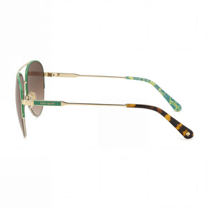 Kate Spade New York Janece/G/S Aviator Sunglasses Women — side view, Clear Polycarbonate lens
