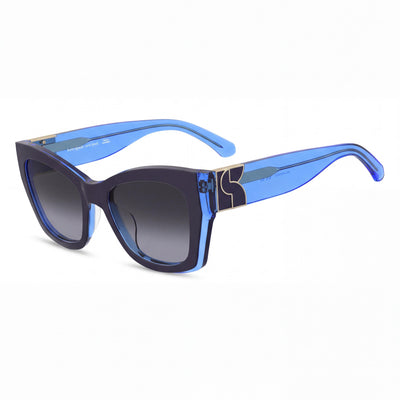 Kate Spade New York JAYDA/G/S Black Butterfly Sunglasses for Women, Dark Grey lens