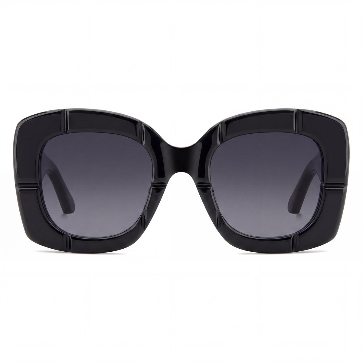 Gafas de sol cuadradas para mujer Kate Spade New York Josey, negras, 50 mm, Photo 2