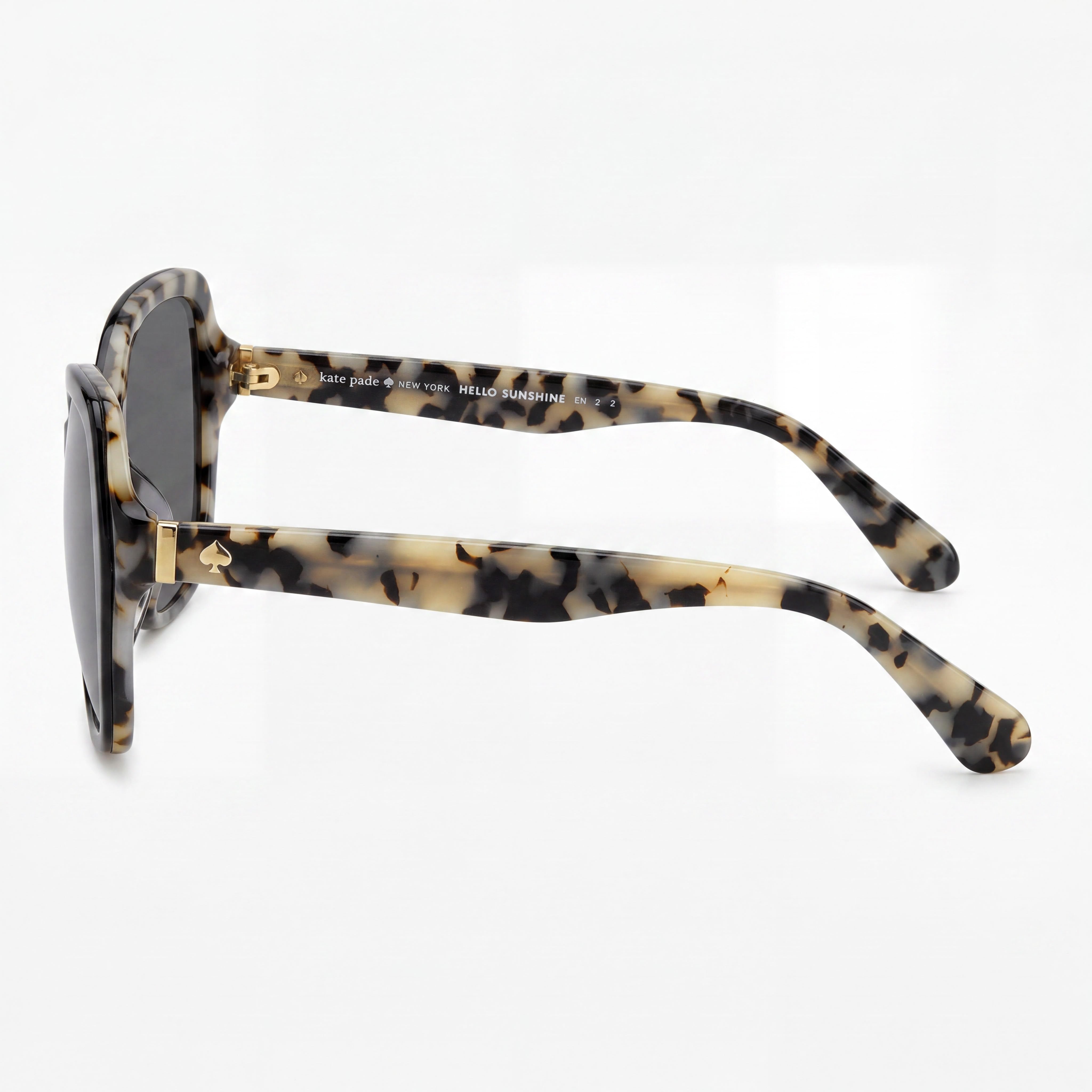 Gafas de sol Kate Spade New York Karalyn/S para mujer, color negro, Havana, plástico, gris, no polarizadas, 56-17-140, Photo 3