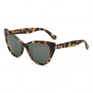 Kate Spade New York Karina/S Havana Cat Eye Sunglasses for Women, Havana lens