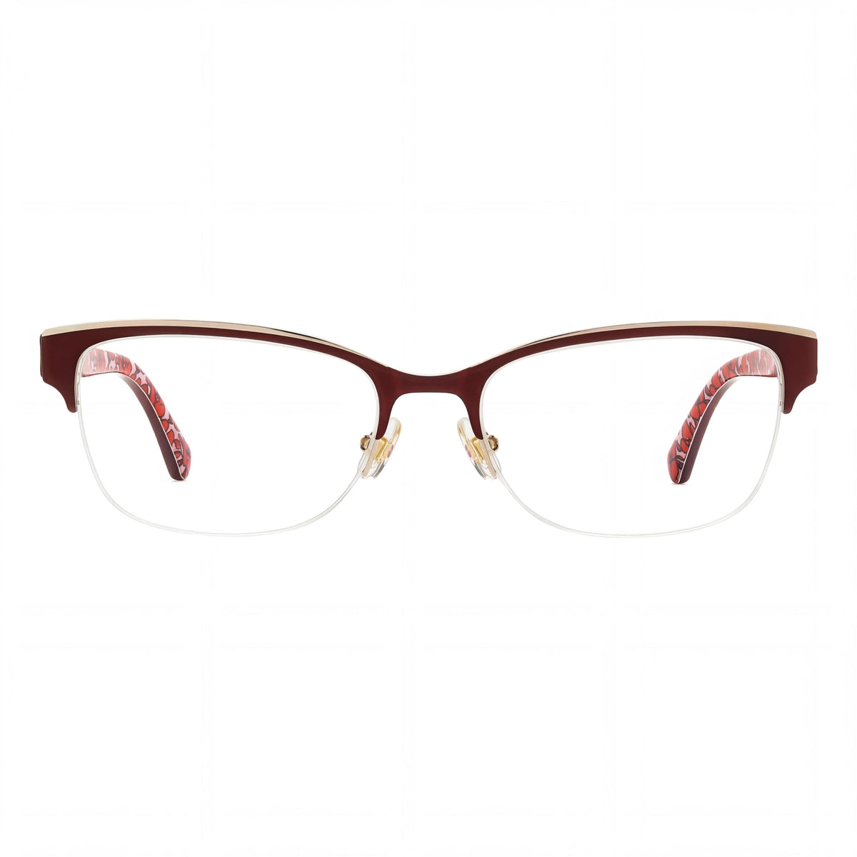Kate Spade New York Marjorie Red Rectangle Eyeglasses for Women, 52mm, Photo 2