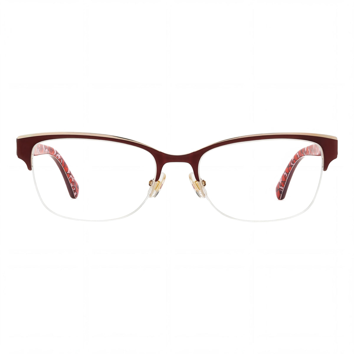 Gafas rectangulares Kate Spade New York Marjorie para mujer, rojas, 52 mm, Photo 2