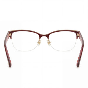Kate Spade New York Marjorie Rectangle Eyeglasses for Women — interior view, Polycarbonate demo lenses