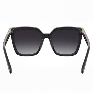 Kate Spade New York Marlowe/G/S Cat Eye Sunglasses Women — side view, Non-Polarized Dark Grey lens