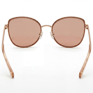Kate Spade New York Maryam/G/S Butterfly Sunglasses Women — side view, Non-Polarized Silver Mirrored lens