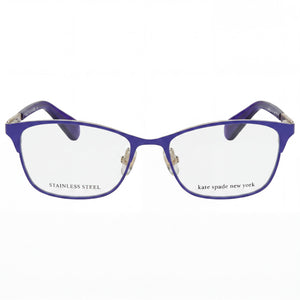 Kate Spade New York Massy Rectangle Eyeglasses for Women — front view, Metal