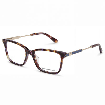 Kate Spade New York Melody/G Havana Square Eyeglasses Unisex, Acetate frame