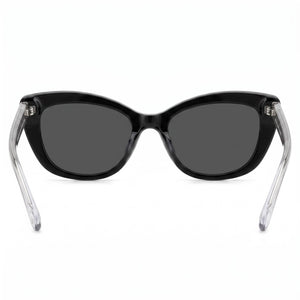 Kate Spade New York MERIDA/G/S Cat Eye Sunglasses Unisex — side view, Non-Polarized Black lens
