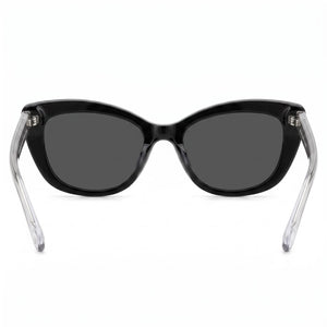 Kate Spade New York Merida/G/S Cat Eye Sunglasses Unisex — side view, Non-Polarized Black lens
