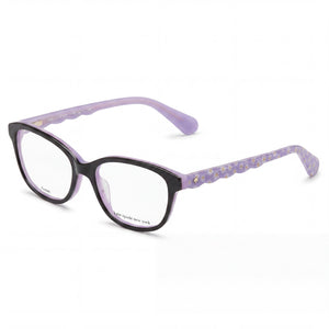 Kate Spade New York Modern Black Rectangle Eyeglasses Unisex, Acetate frame