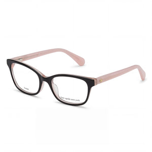 Kate Spade New York Modern Black Rectangle Eyeglasses for Women, Acetate frame
