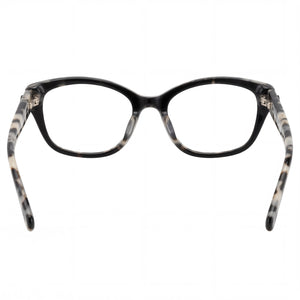 Kate Spade New York Rectangle Eyeglasses Unisex — side view, Black Plastic temples