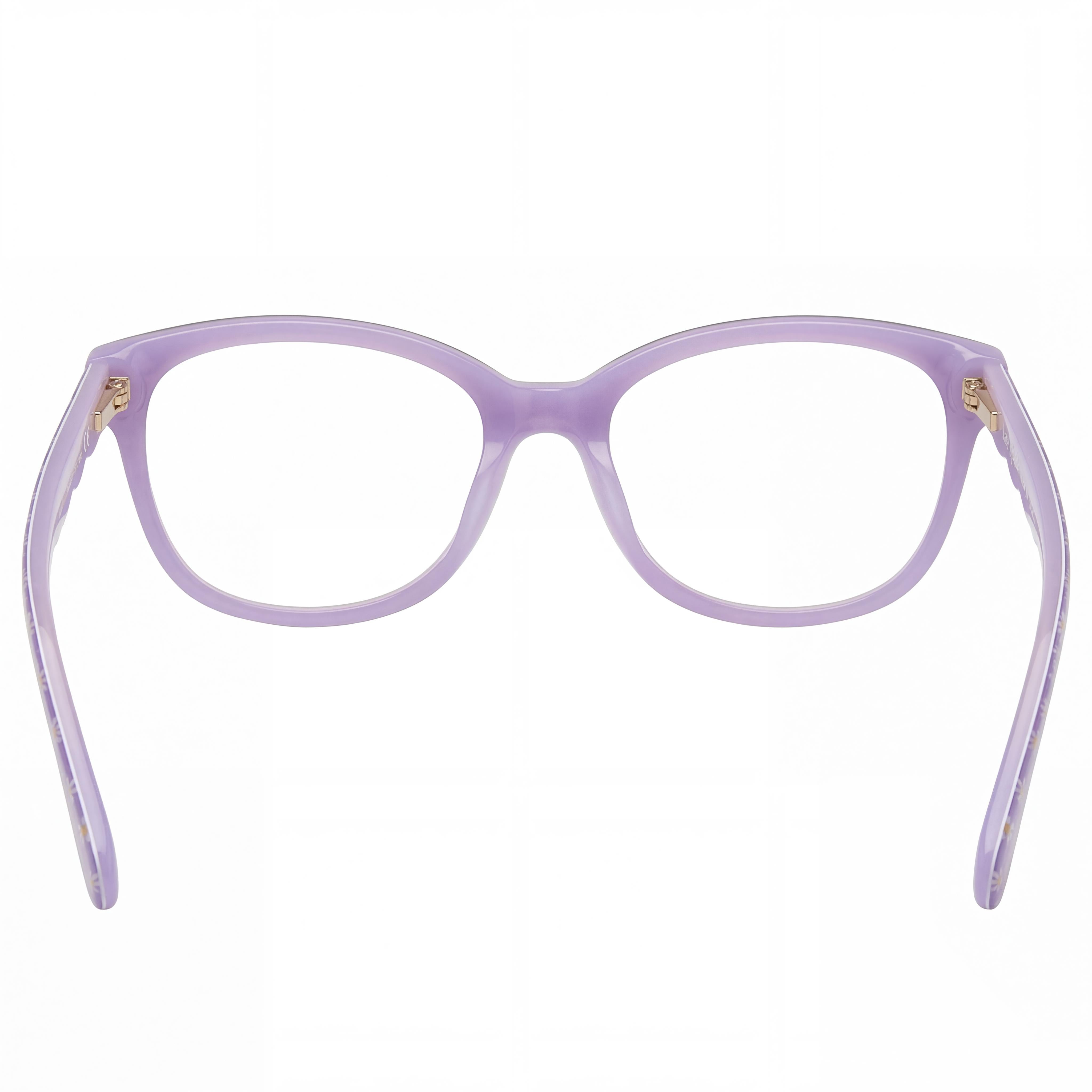 Kate Spade New York Modern Unisex Acetato Negro Brillante Negro Lila Sin Gafas 48mm, Photo 3