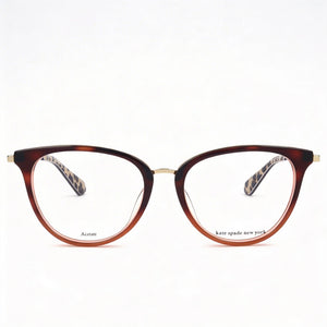 Kate Spade New York Modern Oval Eyeglasses Unisex — front view, Acetate