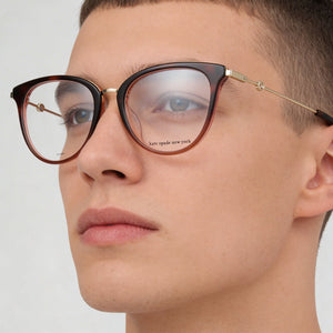 Kate Spade New York Modern Brown Eyeglasses Unisex — lifestyle wear, prescription-ready daily wear