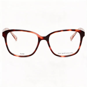 Kate Spade New York Modern Rectangle Eyeglasses for Women — front view, Acetate
