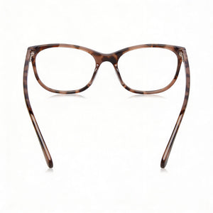 Kate Spade New York Rectangle Eyeglasses Women — side view, Havana Acetate temples