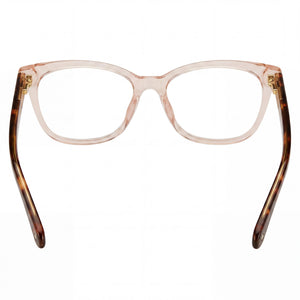 Kate Spade New York Ninna/G Rectangle Eyeglasses Men — side view, Brown Plastic temples