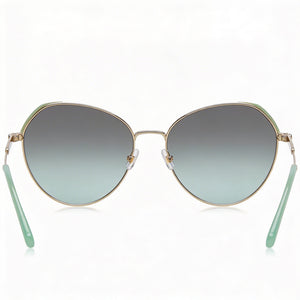 Kate Spade New York Octavia/G/S Round Sunglasses Women — side view, Non-Polarized Grey Green lens