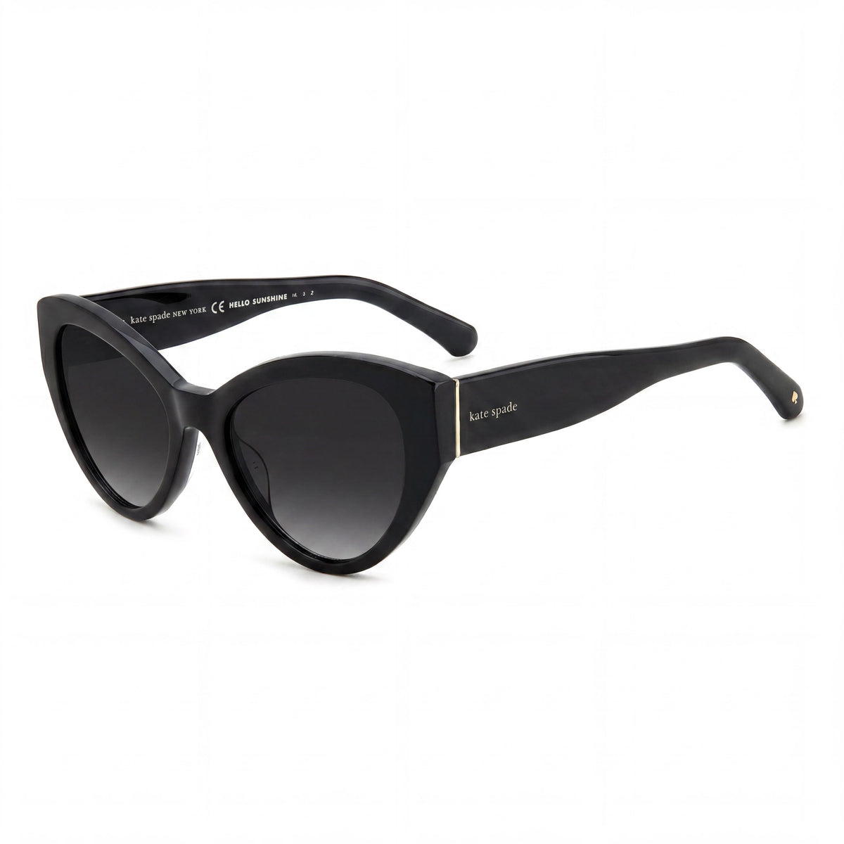 Gafas de sol unisex ojo de gato Kate Spade New York PAISLEIGH/S negras, 55 mm, Photo 1