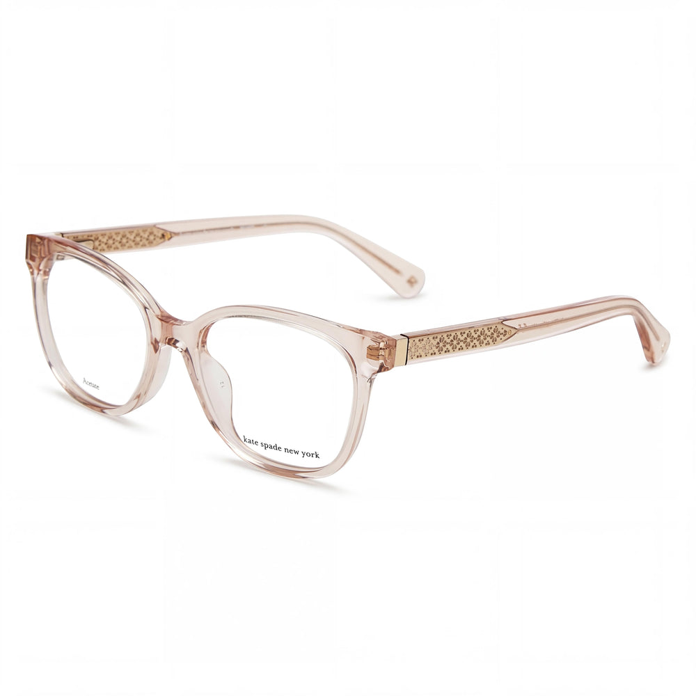 Kate Spade New York Payton Pink Rectangle Eyeglasses for Women, Acetate frame