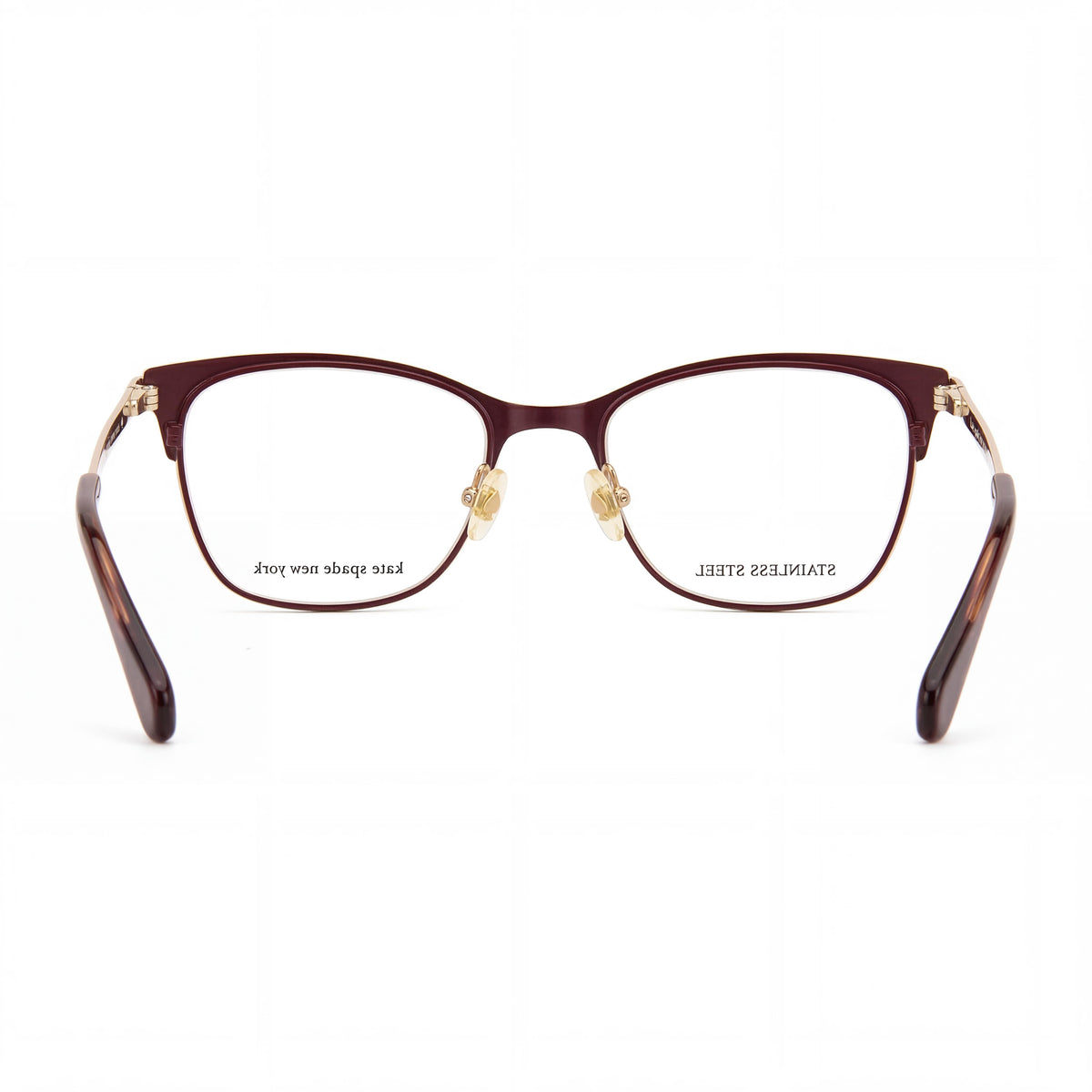 Kate Spade New York Burgundy Rectangular Eyeglasses for Women, Photo 3