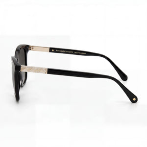Kate Spade New York Reena/S Cat Eye Sunglasses Women — side view, Non-Polarized Grey Shaded lens