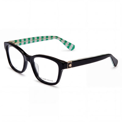 Kate Spade New York Renne 106249 Black Rectangle Eyeglasses for Women, Acetate frame