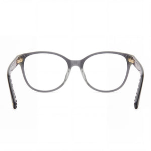 Kate Spade New York Rosalind/G Square Eyeglasses Women — side view, Grey Plastic temples