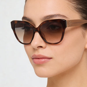 Kate Spade New York Savanna/G/S Cat Eye Sunglasses for Women — interior view, Non-Polarized lens detail