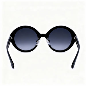 Kate Spade New York Seasonal Rectangle Sunglasses for Women — interior view, Black lens detail