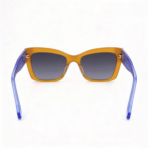 Kate Spade New York Seasonal Rectangle Sunglasses for Women — interior view, Non-Polarized lens detail
