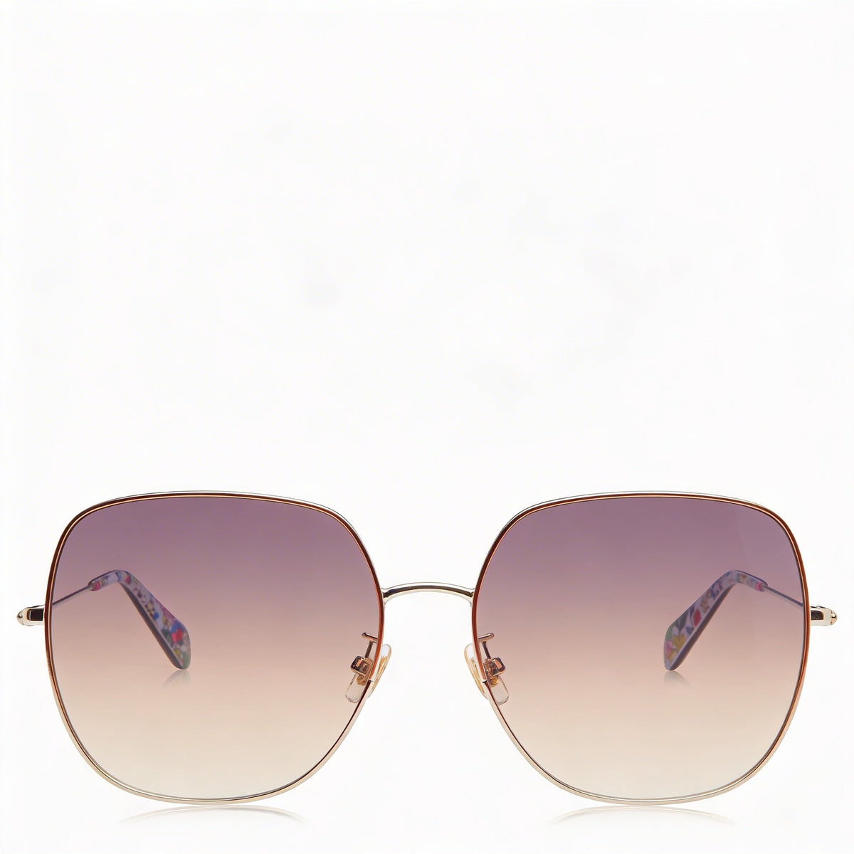 Kate Spade New York Seasonal Red Gold Oval Sunglasses for Women, 59mm, Photo 2