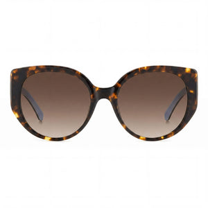 Kate Spade New York SERAPHINA/G/S Cat Eye Sunglasses for Women — front view, Ecological oil frame