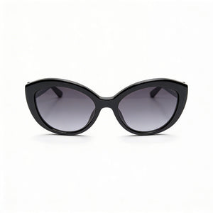 Kate Spade New York Sherrie 0D28 Cat Eye Sunglasses Women — side view, Black lens