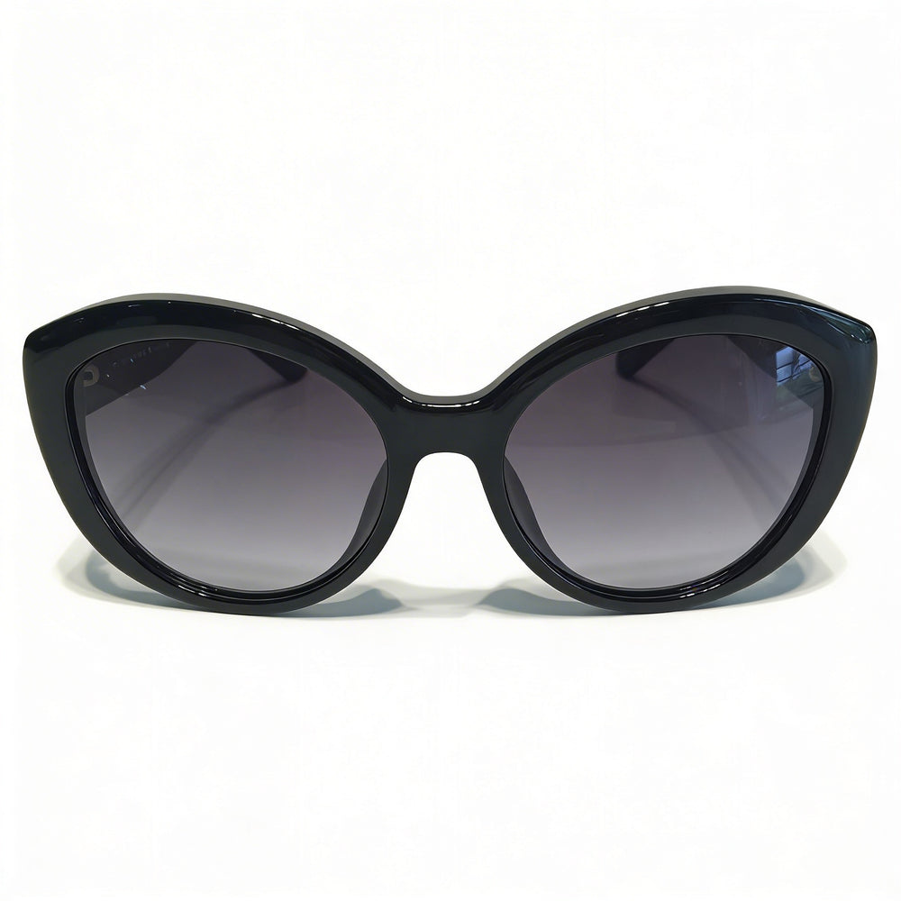 Kate Spade New York Sherrie 0D28 Cateye Sunglasses for Women — front view, Black frame