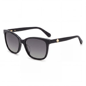 Kate Spade New York Tabitha/S Black Cat Eye Sunglasses for Women, Grey lens