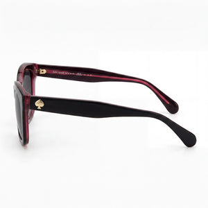 Kate Spade New York Tammy/S Rectangle Sunglasses Women — side view, Non-Polarized Grey Shaded lens
