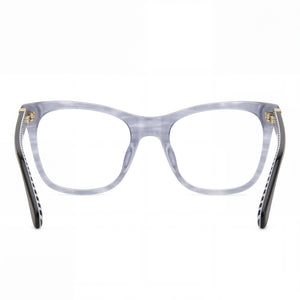 Kate Spade New York Temperance Rectangle Eyeglasses for Women — interior view, Polycarbonate demo lenses